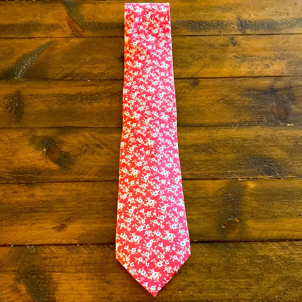 Tommy Hilfiger Pink Floral Tie